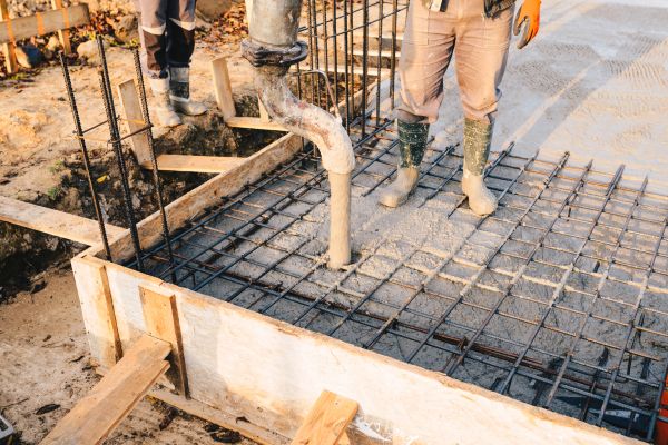Pole Barn Foundation Pouring in Simi Valley