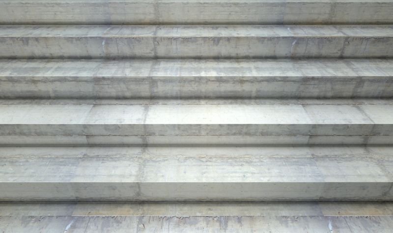 Cement Step Installation