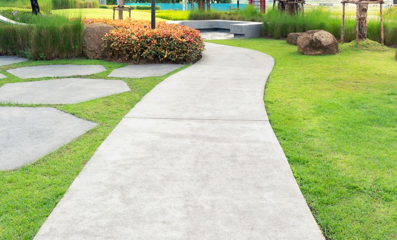Concrete Pathway with Borders